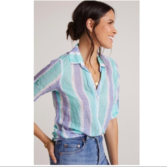 Anthropologie Cloth & Stone Clean Button Down. - Picture 2 of 7